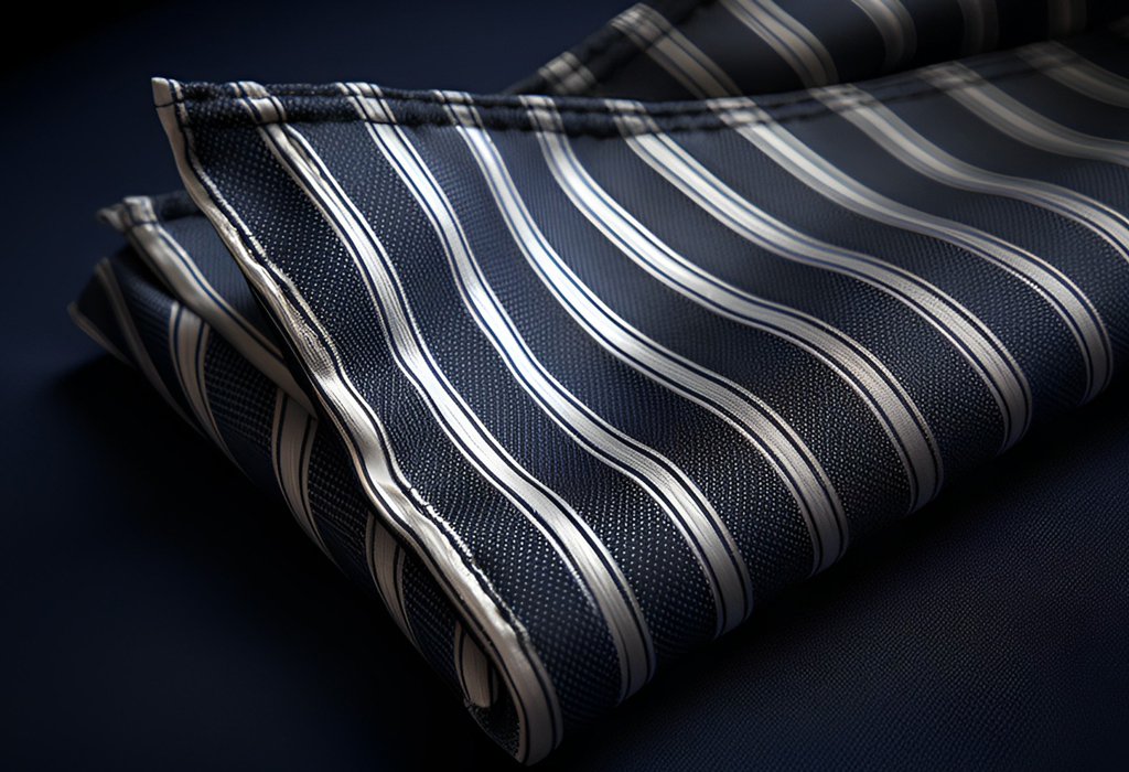 strpied pattern pocket square